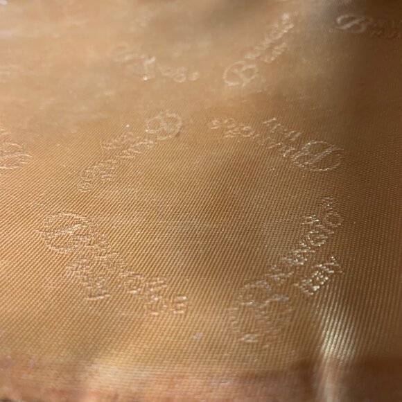 Brangio Italy Embellished Floral Print Handbag Detachable Strap Gold Accents - Picture 14 of 16